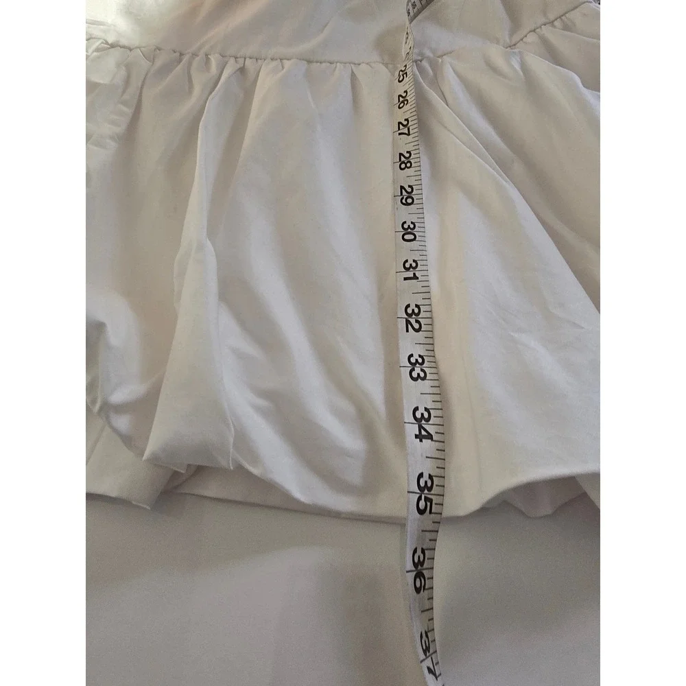 Bar‎ III White Cutout Ruffle Hem Sundress XL